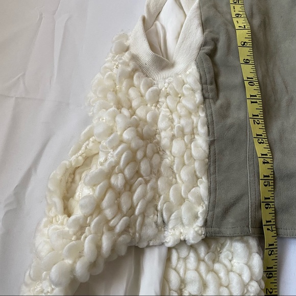 Miha Ivory Felix Textured Knobby Wool Suede sweater vest size small - Picture 12 of 15